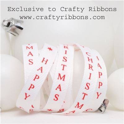 Scandi Ribbons - Happy Christmas